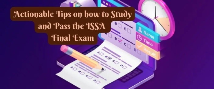 Issa final exam cheat sheet